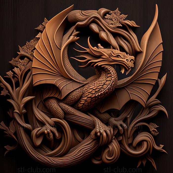 3D model st dragon (STL)